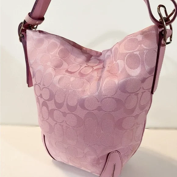 RARE PINK Vintage Coach Convertible Bucket Duffel bag - Picture 3 of 10